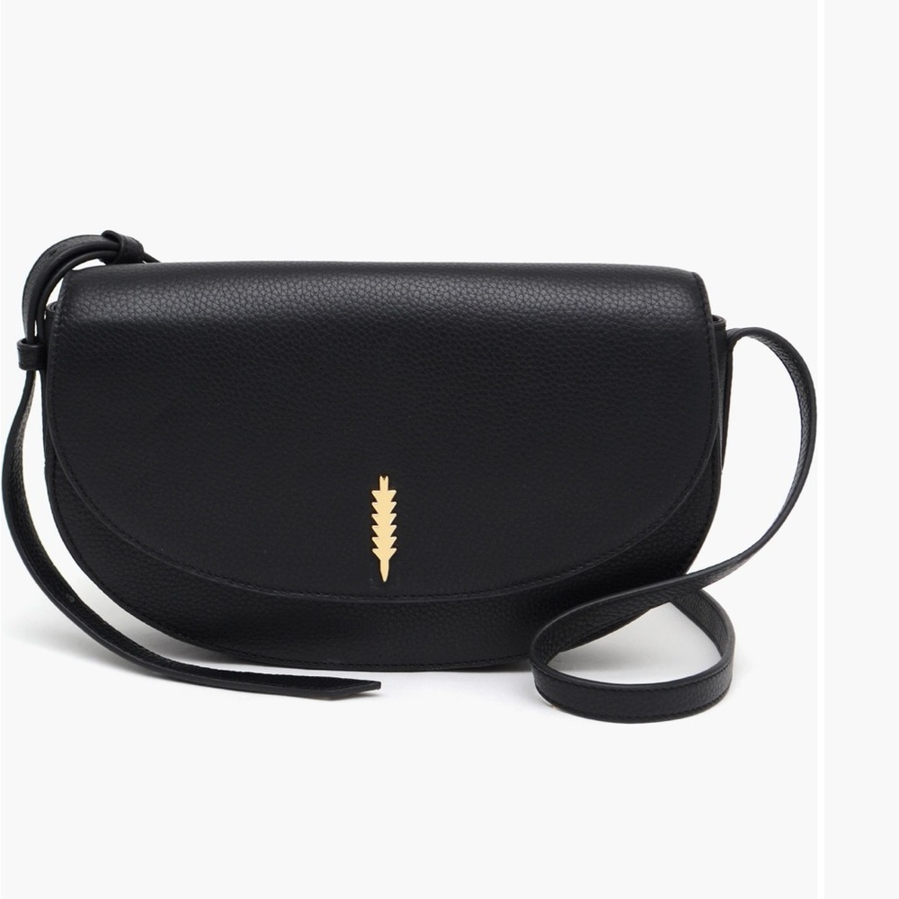 Thacker Leather Black Crossbody